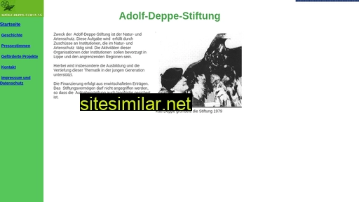 Adolf-deppe-stiftung similar sites
