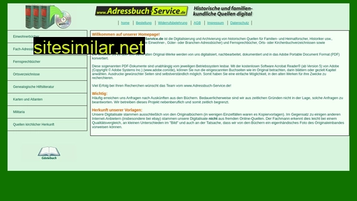 Adressbuch-service similar sites