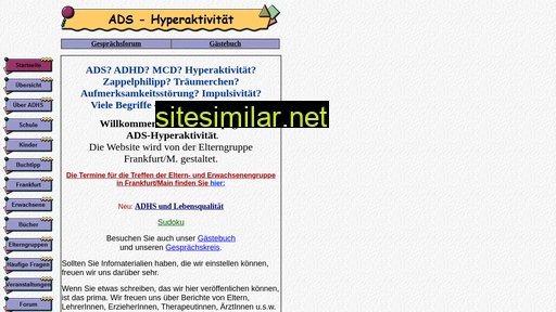 Ads-hyperaktivitaet similar sites