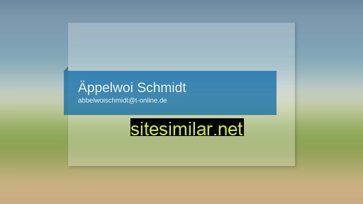 aebbelwoi-schmidt.de alternative sites
