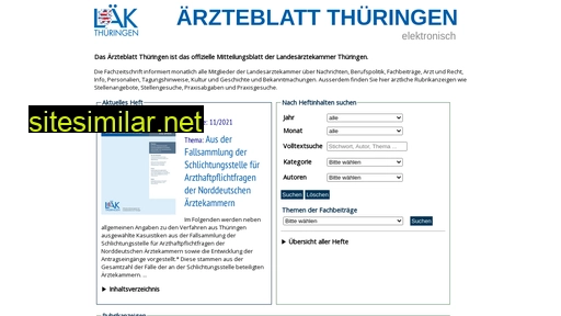 aerzteblatt-thueringen.de alternative sites