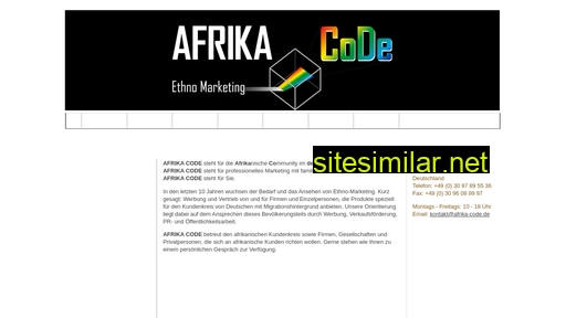 afrika-code.de alternative sites