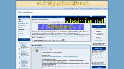 ahnenblattportal.de alternative sites