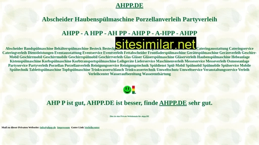 Ahpp similar sites
