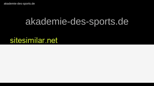 Akademie-des-sports similar sites