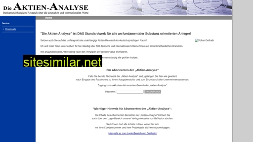 Aktien-analyse similar sites