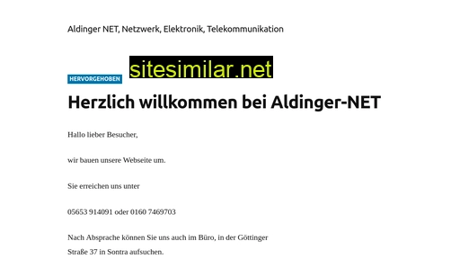 aldinger-net.de alternative sites