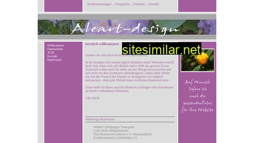 aleart-design.de alternative sites