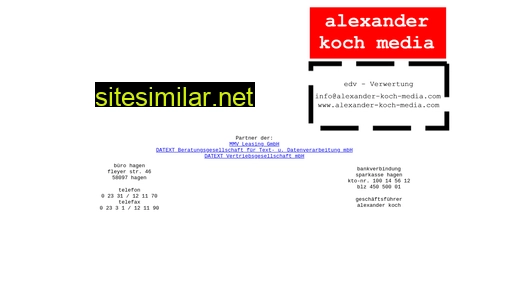 alexander-koch-media.de alternative sites