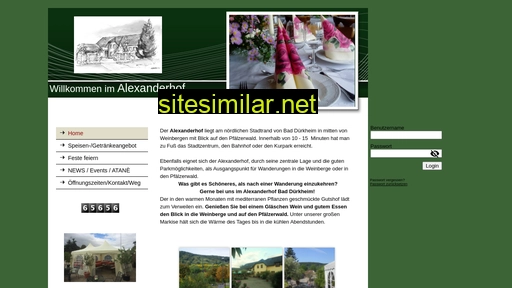 alexanderhof-gaststaette.de alternative sites