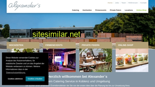 alexanders-catering.de alternative sites