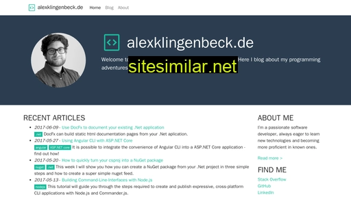 alexklingenbeck.de alternative sites