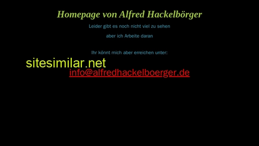 Alfredhackelboerger similar sites
