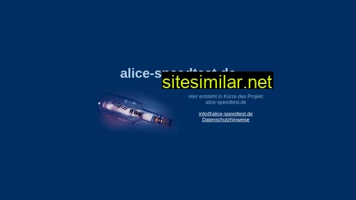 alice-speedtest.de alternative sites