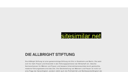 allbright-stiftung.de alternative sites