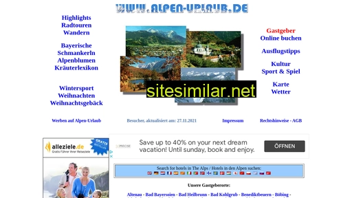 alpen-urlaub.de alternative sites