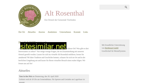 alt-rosenthal.de alternative sites
