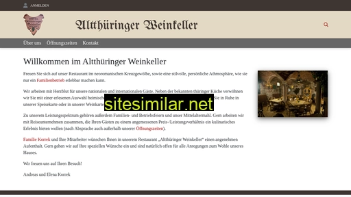 Altthueringer-weinkeller similar sites