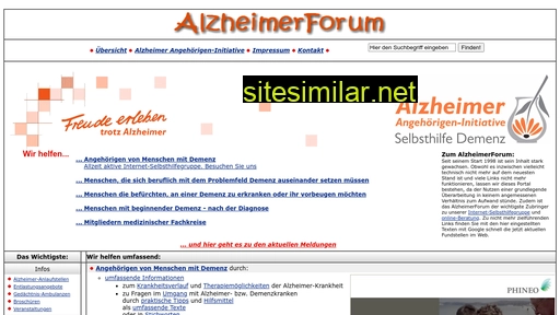 alzheimerforum.de alternative sites