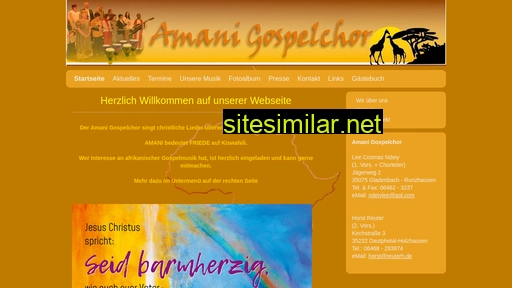 amani-chor.de alternative sites
