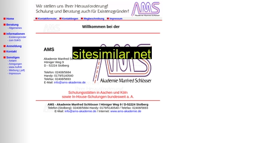 ams-akademie.de alternative sites