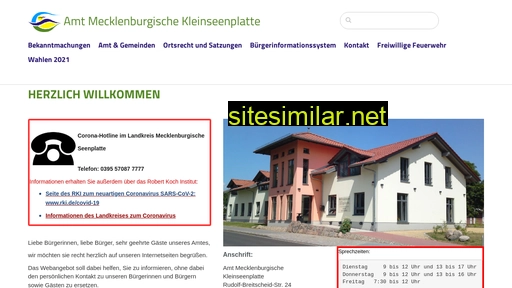 amt-mecklenburgische-kleinseenplatte.de alternative sites
