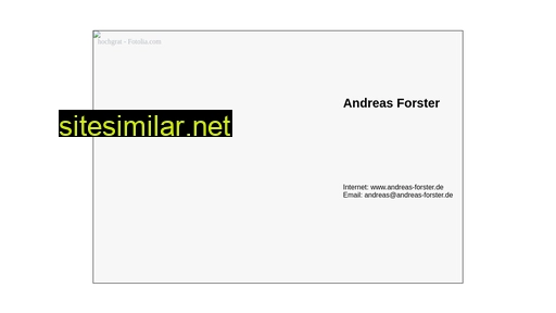 Andreas-forster similar sites