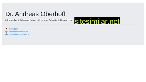 Andreas-oberhoff similar sites