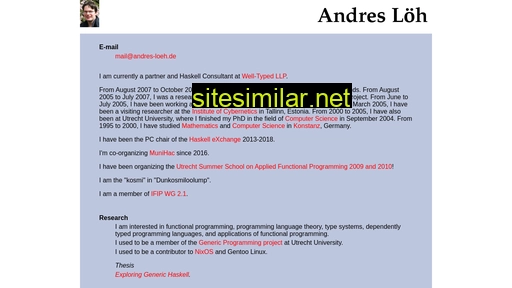 Andres-loeh similar sites