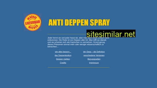 anti-deppen-spray.de alternative sites