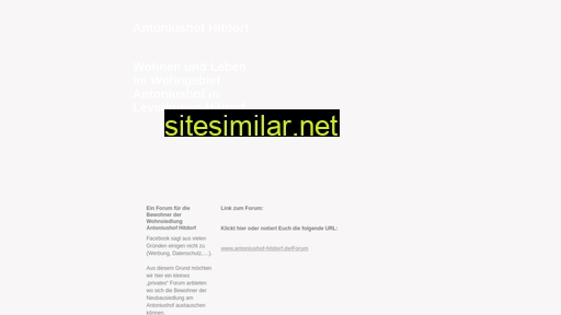 antoniushof-hitdorf.de alternative sites