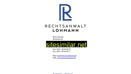 anwalt-lohmann.de alternative sites