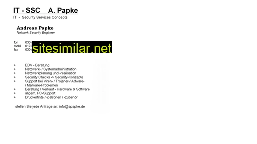 apapke.de alternative sites