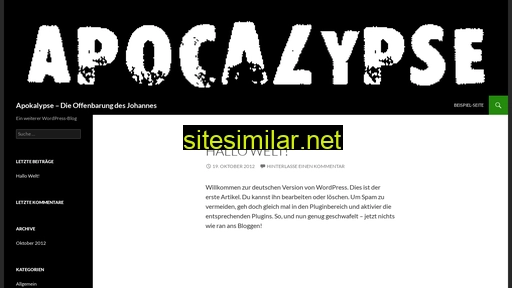 Apokalypse-comic similar sites