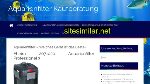 Aquarienfilter-test similar sites