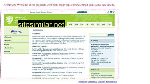 archivierte-website.uni-wuppertal.de alternative sites