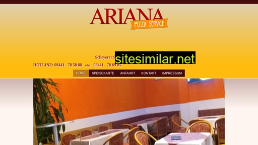 Ariana-pizza similar sites