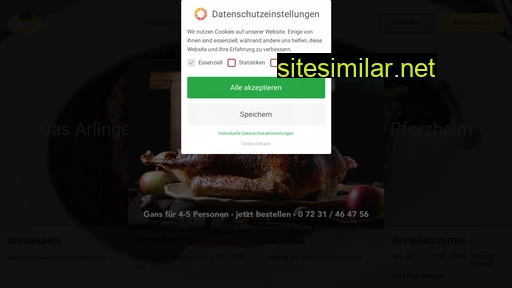 arlinger-restaurant.de alternative sites