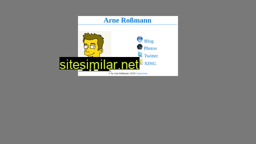 arne-rossmann.de alternative sites