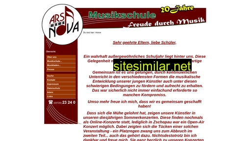 arsnova-musikschule.de alternative sites