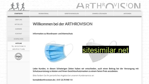 arthrovision.de alternative sites