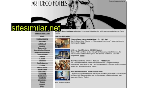 Art-deco-hotels similar sites