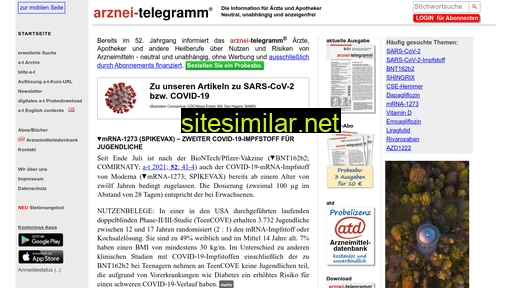 arznei-telegramm.de alternative sites