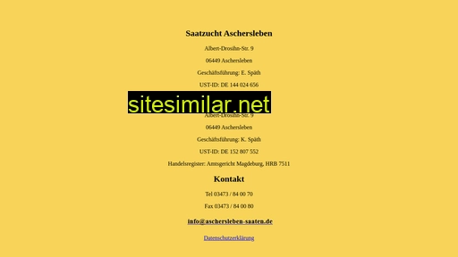aschersleben-saaten.de alternative sites