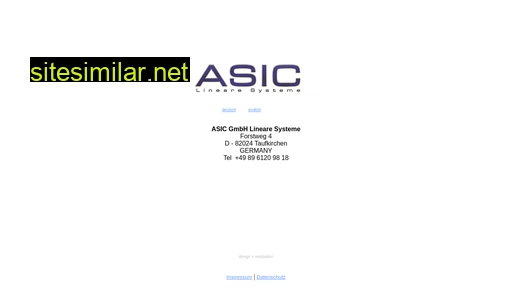 asic-gmbh.de alternative sites
