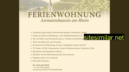 Assmannshausen-ferienwohnung similar sites