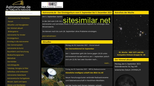 astronomie.de alternative sites