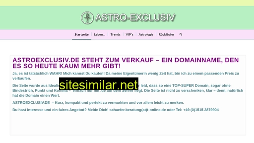 astroexclusiv.de alternative sites