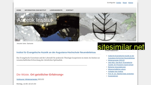 aszetik-institut.de alternative sites