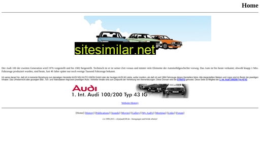 Audi100 similar sites
